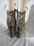 JEFFREY CAMPBELL DAMSEL BROCADE Y PLATFORM Wedge High Heel Shoe Boot 8.5
