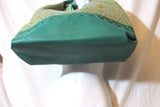 STEVEN STEVE MADDEN Woven Knit CHEVRON Tote Shopper Shoulder Bag AQUA JANDREAS
