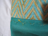 STEVEN STEVE MADDEN Woven Knit CHEVRON Tote Shopper Shoulder Bag AQUA JANDREAS