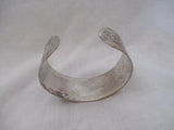 Vintage Embossed SILVER Bracelet Bangle Cuff Boho Jewelry Unisex