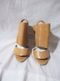 NEW MAISON MARTIN MARGIELA WEDGE SHEATH SANDAL Shoe 36 BEIGE NUDE