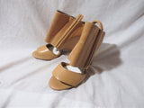 NEW MAISON MARTIN MARGIELA WEDGE SHEATH SANDAL Shoe 36 BEIGE NUDE