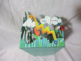 Karen Rossi Silvestri Metal Planter Box May Flowers Bee Butterfly Ladybug