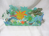 Karen Rossi Silvestri Metal Planter Box May Flowers Bee Butterfly Ladybug