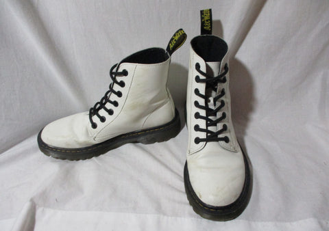 DOC DR. MARTENS LUANA Combat BOOT Shoe AIRWAIR WHITE 8 / 39