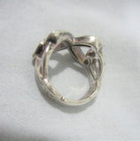 Tiffany & Co Silver Loving Heart Ring Band Double Infinity Gift Love Promise Sz 5