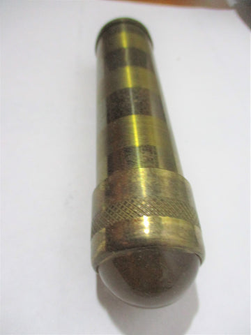 Vintage Brass Kaleidoscope 5" Handmade Arts Crafts Viewfinder