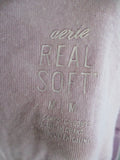 AERIE REAL SOFT Tee T-Shirt Top M LILAC LAVENDER PURPLE CREWNECK