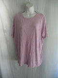 AERIE REAL SOFT Tee T-Shirt Top M LILAC LAVENDER PURPLE CREWNECK