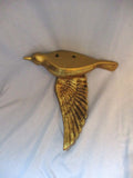 Vintage 9.5" Carved Cast Plaster BIRD FLIGHT WING DOWN Display Sculpture Wall Art FIGURINE