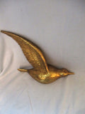 Vintage 9.5" Carved Cast Plaster BIRD FLIGHT WING UP Display Sculpture Wall Art FIGURINE