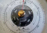 Vintage AIRGUIDE FEE STEMWEDEL Rain Barometer Wood Brass Nautical Rustic Primitive