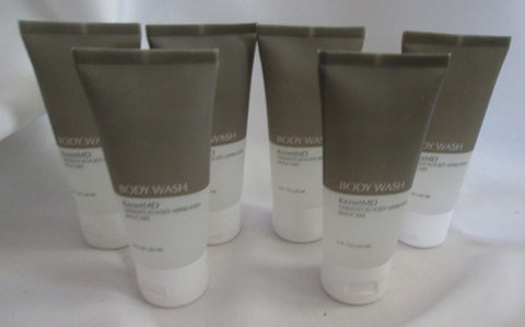 NEW LOT OF 6 KENET MD KENETMD BODY WASH 2 OZ EXTRA LARGE DOUBLE SIZE