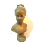 Vintage Female Woman Lady Head Mannequin BUST Plaster Figurine