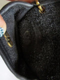 Set COACH Mini Wallet Keychain BLACK JACQUARD Change Purse Keyring