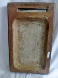 18.75" WOOD BLOCK Resin Wall Art VASE FLORAL 3-D Home Decor Rustic Primitive