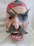 Adult PIRATE MASK HALLOWEEN Party Disguise Scary Eye Patch Skull Crossbones Cosplay Moustache