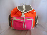 NWT NEW PIERRE HARDY BACKPACK RUCKSACK Bag NEON ORANGE PINK GREY