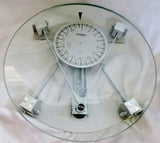 SOEHNLE GERMANY 90515 Personal Bathroom Scale GLASS Industrial GRAY METAL CLEAR