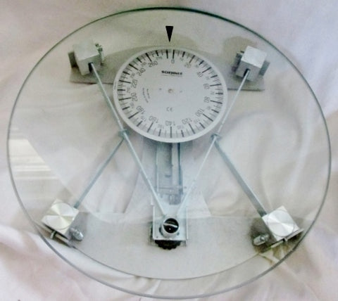 SOEHNLE GERMANY 90515 Personal Bathroom Scale GLASS Industrial GRAY METAL CLEAR