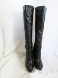 NEW Womens BAMBOO GABY Vegan Tall High Heel Knee Tall Goth BOOT BLACK 10 Riding