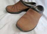 Womens MERRELL JUNGLE PRIMO DARK BROWN Leather Clogs Shoes 9.5 Slip on Mule