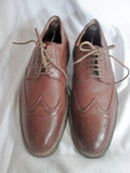 Mens PENGUIN BY MUNSINGWEAR WELTON Leather WINGTIP OXFORD Shoes 10 BROWN