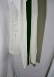 CELINE FRANCE Color Block Stripe Pants Trousers 38 / 6 WHITE PINK GREEN GOLD