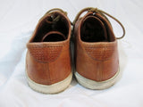 Mens FRYE BRETT Lowrise Leather Sneaker Sports Shoe Trainer 10 BROWN Athletic