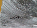 Set 2 CAROLINE ASHTON Ltd Edition TANGLED BRANCHES Canvas ART Print GRAY WHITE 24X19