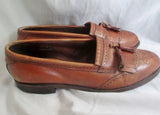 Mens ALLEN EDMONDS BRIDGETON USA Leather Mocs Walking Shoes Loafers 11D BROWN Slip On