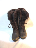 KHOMBU NORDIC BROWN Mulkuk Sherpa Boots Snow Rain 8 Shoes