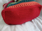 THE SAK Hobo Shoulder Bag Knit Vegan Handbag Purse Hippie Sling RAINBOW STRIPE Pride