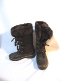 KHOMBU NORDIC BROWN Mulkuk Sherpa Boots Snow Rain 8 Shoes