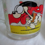 Set 1978 Vtg Garfield Odie McDonalds Glass Coffee Cup Mug Jim Davis COMIC
