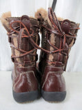 Womens WANTED OKEMO Sherpa Mukluk Vegan Lined Winter Boot BROWN 8