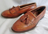 Mens ALLEN EDMONDS BRIDGETON USA Leather Mocs Walking Shoes Loafers 11D BROWN Slip On