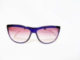 MIU MIU SUNGLASSES PURPLE SMU05L w GOLD HARD CASE