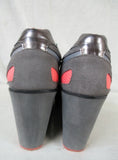 Womens VOLATILE KICKS Wedge Heel Sneaker Bootie Shoes GRAY PINK 8.5