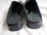 Womens DAVID TATE Patent Leather Clogs Shoes Slip-On Mules BLACK 11 Comfort