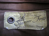 SPARROW TRUE Vegan Faux Leather Hobo Shoulder Bag Purse Crossbody GRAY PATCHWORK
