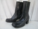 Womens ENZO ANGIOLINI LODES Leather Ankle BOOTS Shoe BLACK 6 Booties