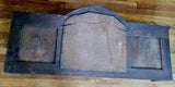 Vtg Handmade Carved Wood Primitive MIRROR Mantle Wall Hanging Rustic Medieval Tabletop