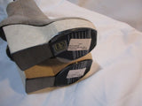 NEW NWT ACNE HYDRO-SUE Suede PLATFORM WEDGE Boot Bootie 37 STONE BEIGE