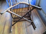 Antique Vintage Antique 30" WICKER CHAIR Woven Estate Armchair