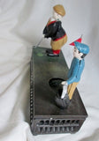 VINTAGE CAST IRON ANTIQUE BIRDIE PUTT GOLF MECHANICAL COIN BANK Man Cave