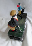 VINTAGE CAST IRON ANTIQUE BIRDIE PUTT GOLF MECHANICAL COIN BANK Man Cave