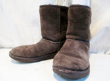 Kids Girls UGG AUSTRALIA 5251 CLASSIC SHORT Suede BOOTS Shoe CHOCOLATE 5 BROWN