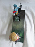 VINTAGE CAST IRON ANTIQUE BIRDIE PUTT GOLF MECHANICAL COIN BANK Man Cave