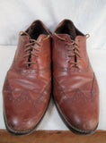 Mens COLE HAAN Lace Up Leather Dress Casual Wingtip OXFORD Shoes 11 BROWN